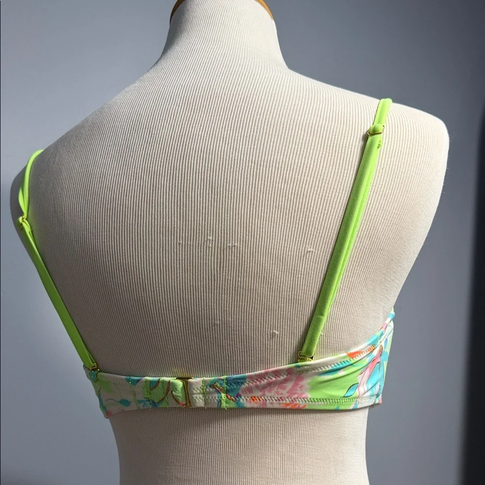 Victoria's Secret Green and Pink Floral Bra - Picture 2 of 4